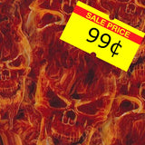 Red Flaming Skulls