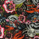 Metallic Rose & Dragons