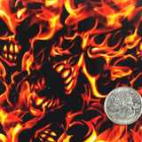 Red Fire With Skulls