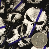 POLICE Thin Blue Line American Tactical Skulls - Exclusive