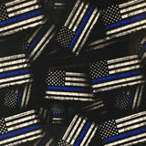 POLICE Thin Blue Line American Tactical Flags - Exclusive