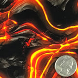 Flaming Molten Lava Rocks