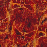 Red Flaming Skulls