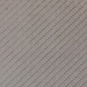 Mini Silver & Clear Metallic Carbon Fiber Weave #37