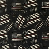 Fire Fighter Red Line American Tactical Flags - Exclusive
