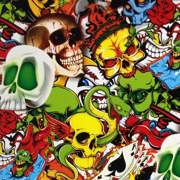 Colored Crazy Skulls