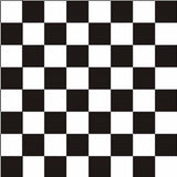 Black & Clear Checker Board