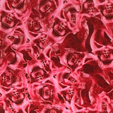 Hot Pink Flaming Skulls