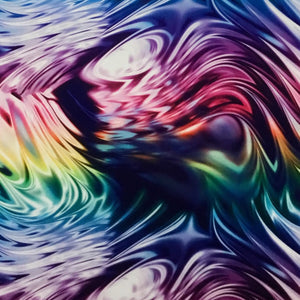 Rainbow Metallic Swirl