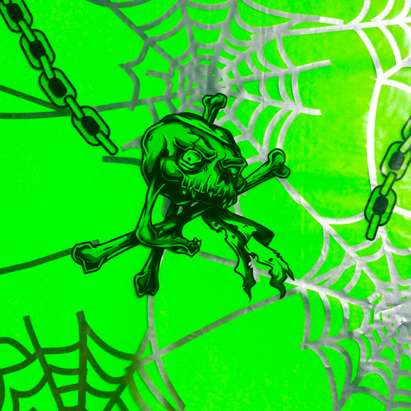 Web Skulls with transparent background spider large scale