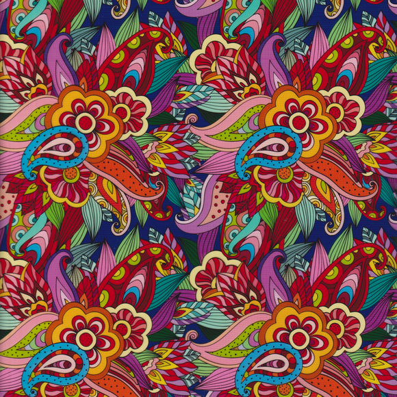 Paisley Colored Flowers